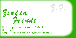 zsofia frindt business card